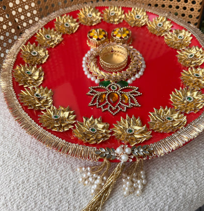 Decorative Plate for Rakhi- Red9