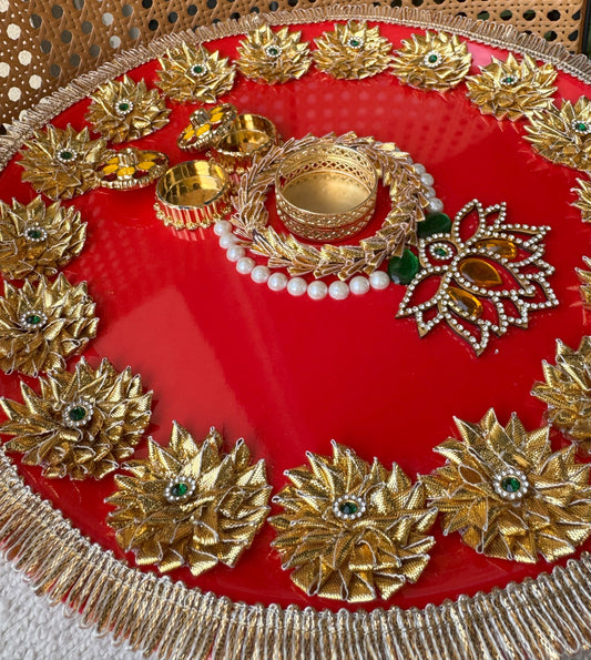 Decorative Plate for Rakhi- Red9