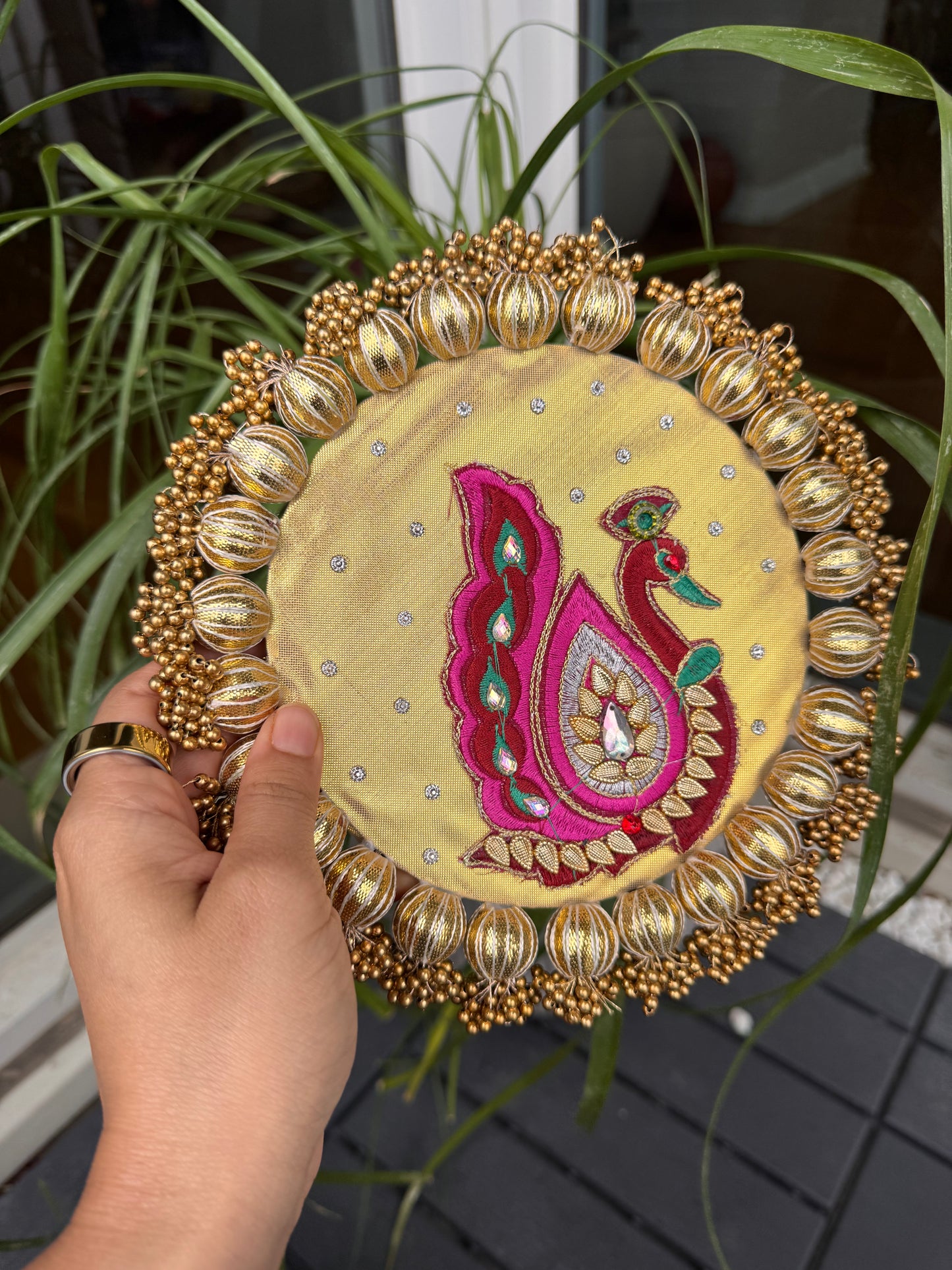 Red Peacock Mat-Small