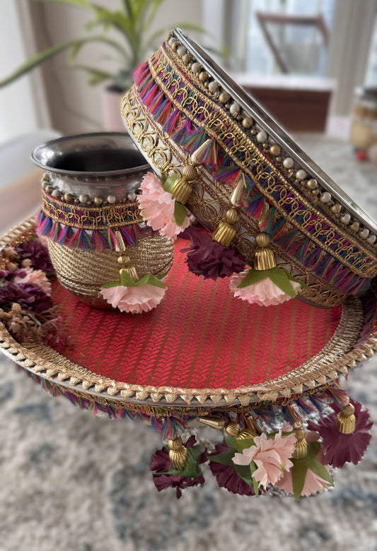 Lavender Love Karva Chauth Set