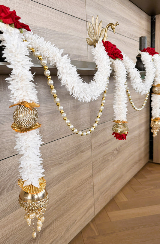 Rose Garland Toran- Red