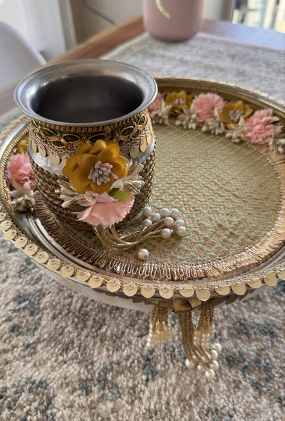 Sage Green Karva Chauth Set