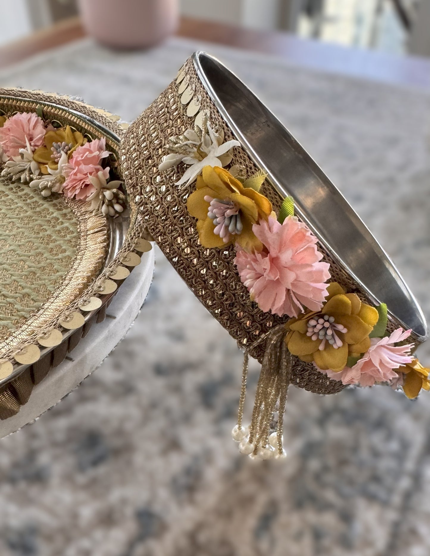 Sage Green Karva Chauth Set