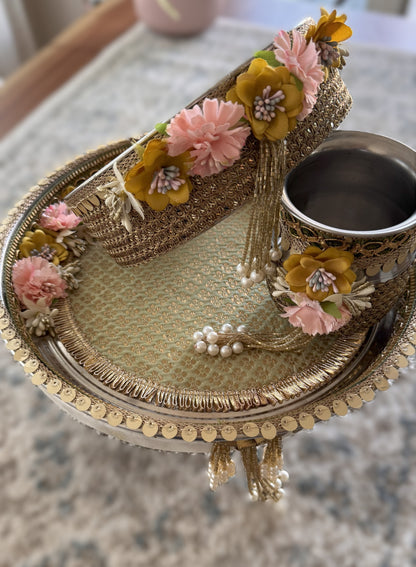 Sage Green Karva Chauth Set