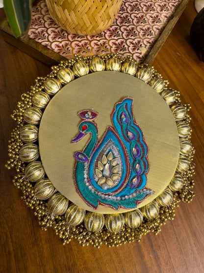 Blue Peacock Mat-Small